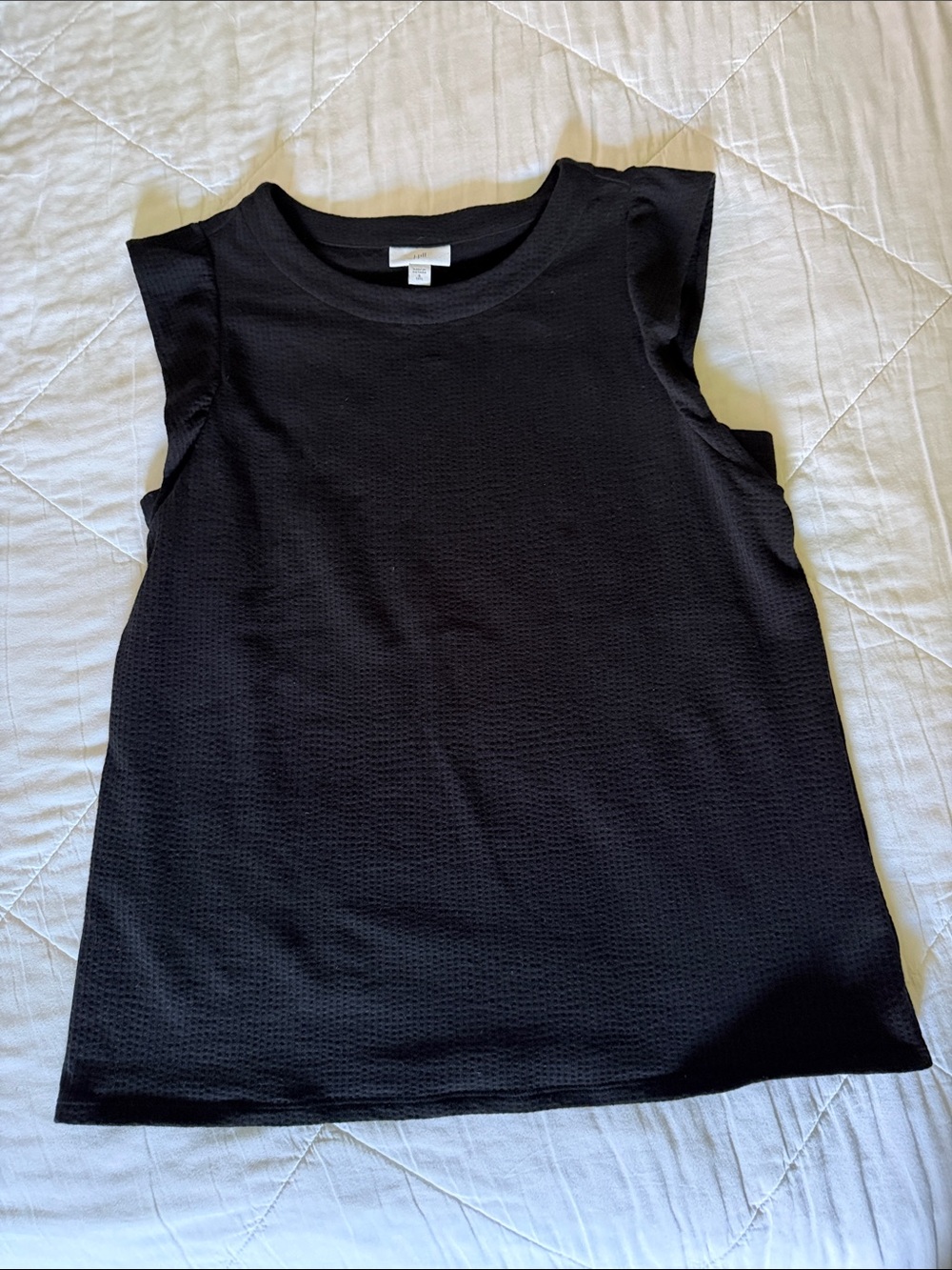 Black Sleeveless Women's Top - J Jill Small Tall